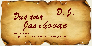 Dušana Jasikovac vizit kartica